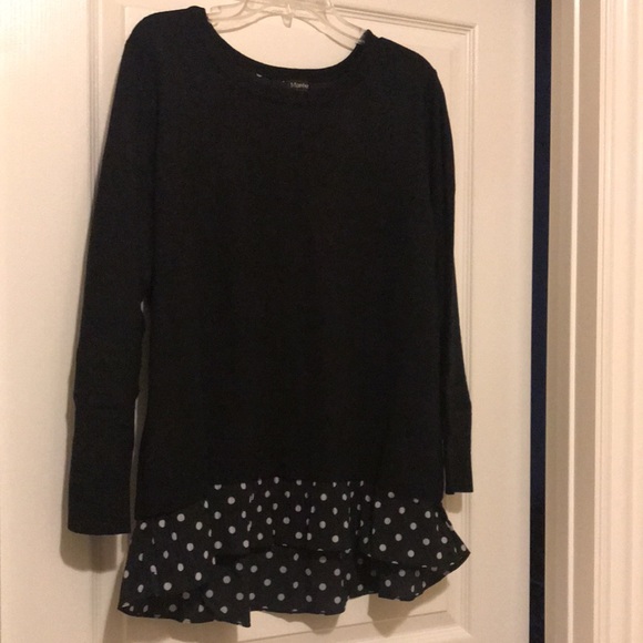 NWT Maree Pour Toi Polka Dots Sweater - Picture 2 of 9